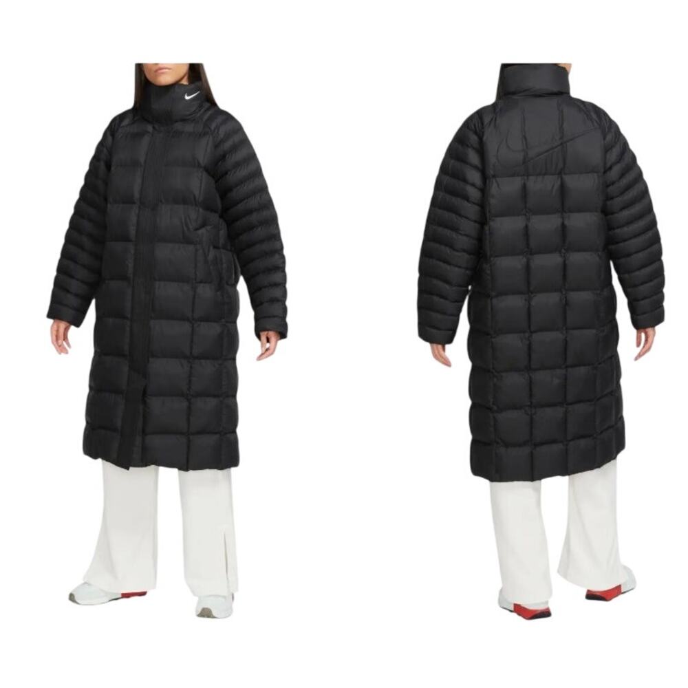 Nike Therma-FIT ADV PrimaLoft Long Puffer Parka Coat Women's L Black